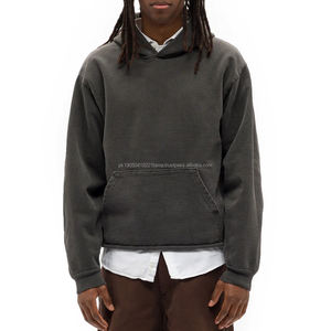 เสื้อมีฮู้ดซิปผ้าคอตตอนผ้าเฟรนช์เทอร์รี่สำหรับผู้ชายใส่โลโก้และออกแบบได้ตามที่ต้องการ - Product Image 1