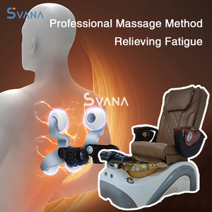 เก้าอี้นวดเท้าไฟฟ้าสุดหรูพร้อมโลโก้สั่งทำสำหรับร้านทำเล็บ สีดำ - Product Image 5