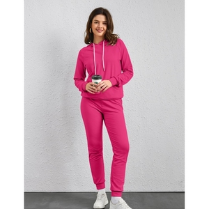 Custom Logo Ladies Jogger 2 Piece Fitness Clothing Sweat Track Suits Jogging Sport Suit Women's Tracksuits - Product Image 2