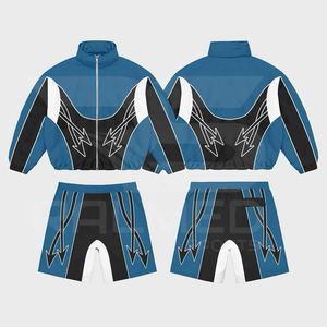 ชุดวอร์มกันลมสองชิ้นขนาดใหญ่พิมพ์โลโก้ DTF - Product Image 4