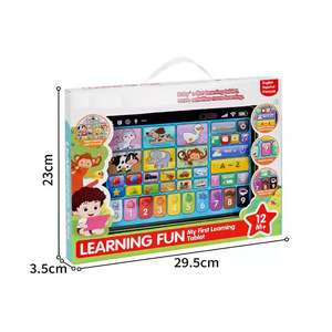 แท็บเล็ตการศึกษาสำหรับเด็กแบบกำหนดเอง ของเล่นเครื่องเรียนรู้ระบบสัมผัสพร้อมเสียง ฟังก์ชัน<span class=keywords><strong>สอน</strong></span><span class=keywords><strong>ภาษา</strong></span>อังกฤษอัจฉริยะ วัสดุพลาสติกอัลคาไลน์ - Product Image 5