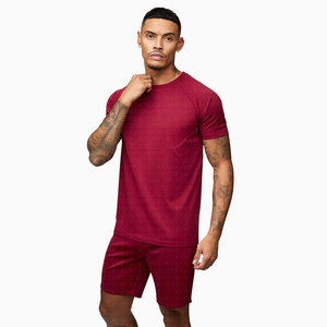 Ensembles courts d'été deux pièces de haute qualité pour hommes, vêtements de sport décontractés personnalisés, ensembles de jogging et shorts pour hommes - Product Image 1