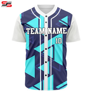 Camisetas de béisbol de ciudad personalizadas OEM para hombres y mujeres, camisas informales con botones, ropa de calle, trajes, uniformes para aficionados - Product Image 1