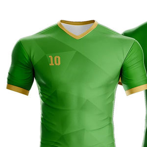 Conjunto de Uniforme de Fútbol Personalizado para Hombre Adulto, 100% Poliéster, Manga Corta, Secado Rápido, Transpirable, para Primavera/Otoño - Product Image 2