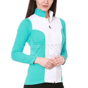 เสื้อขี่ม้าโพลีเอสเตอร์/ สแปนเด็กซ์เสื้อกีฬาขี่ม้าระบายอากาศได้ตามต้องการ - Product Image 1