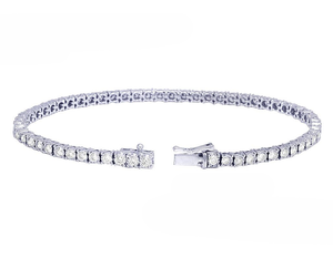 Pulsera de Tenis de Plata 925 Chapada en Oro con Moissanita para Hombre - Joyería de Lujo Hecha a Mano Personalizable con Brillo de Diamante para Regalos y Fiestas - Product Image 5