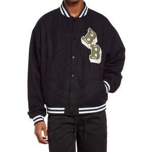 Veste à lettres de meilleure qualité, Logo personnalisé, prix bas, nouvelle collection - Product Image 4