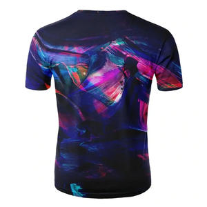 T-shirt de sublimation pour hommes, tissu respirant, tenue décontractée de plage, fabricant OEM - Product Image 5
