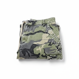 Pantalones Cortos Cargo para Hombre al por Mayor, Multibolsillos, OEM, Estampado de Camuflaje, Negro Gris, Verano 2026 - Product Image 6