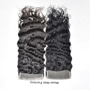 Productos de Lujo Fantásticos 2025, Cierre de Cabello Humano Ondulado, Asequible, Mejor Calidad, Color Natural Negro, Precio Bajo Disponible para la Venta. - Product Image 3