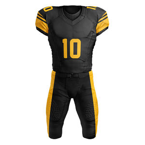 Uniforme de football américain sublimé en maille élégante broderie entièrement personnalisée ensembles de maillots de football américain - Product Image 6