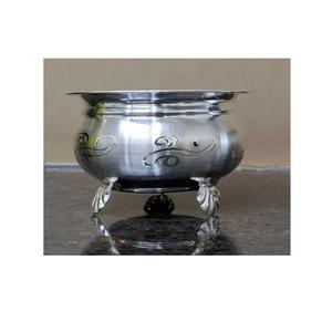 New Silver <b>Metal</b> Serving <b>Bowl</b> with Unique Design for Home Hotel and Restaurant <b>Metal</b> <b>Bowl</b> with Silver Color for Table Ware - Product Image 6