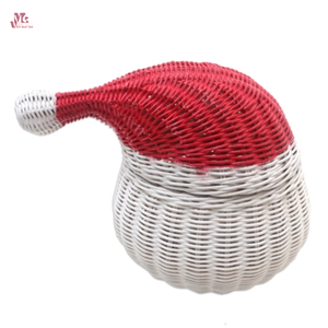 Nouveau Design tissé à la main rotin mignon bonhomme de neige en forme de panier de rangement meilleur choix pour la décoration intérieure à Noël fabriqué au Vietnam - Product Image 4
