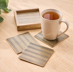 จานรองแก้วไม้ที่มีลวดลายดอกไม้กลมเป็นชุดตกแต่งบ้านที่หรูหราในราคาขายส่ง - Product Image 5