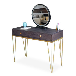โต๊ะเครื่องแป้งเจ้าหญิงไม้ยางพารา 4 ลิ้นชัก 100x40 ซม. BTD68069 - Product Image 1