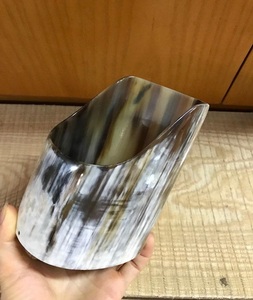 ที่ใส่ปากกาแม่เหล็กทรงกลมแบบเขาควายด้ามจับปากกาทำจากเขาควายผลิตภัณฑ์แตรฝรั่งเศษขนาดเล็กตามสั่ง - Product Image 4