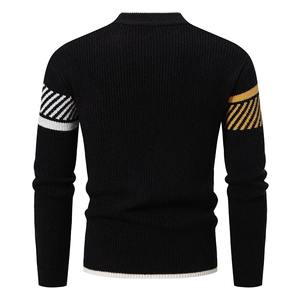 Suéteres para Hombre, Manga Larga, Jacquard, Cuello Redondo, Jersey, Ropa para Hombre, Transpirable, Tejido de Punto, Suéter para Hombre 2025, Personalizado OEM - Product Image 5
