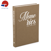 Carnet à couverture rigide en tissu, vierge, avec estampage à chaud blanc et papier 120 g/m² pour logo personnalisé, vente en gros