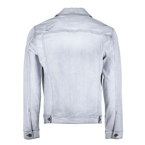 Chaqueta Vaquera para Hombre, Estilo Urbano, Vintage, Lavado Suave, Diseño Frontal Azul, Cómoda para Uso Diario - Product Image 4