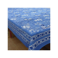 Nappe Anarkali faite à la main en coton indien, 100% coton, imprimée au bloc, motif floral, écologique, personnalisable, pour usage domestique et hôtelier, faible coût