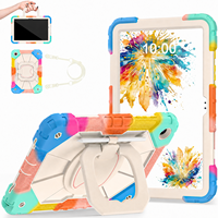 Étui de protection robuste antichoc en PC et silicone avec support pour tablette Samsung Galaxy Tab A11 Plus A9 Plus 11 pouces