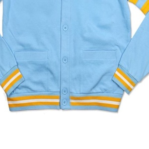 Custom Unisex University Solid Knitted V-neck Cardigan Full Sleeve Casual Sororities Wear <b>Covered</b> <b>Button</b> Closure Winter - Product Image 4