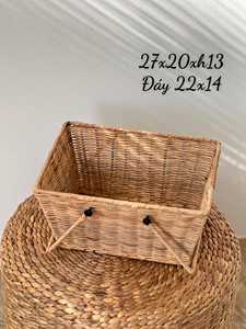 Meilleure vente panier de rangement en rotin de bambou avec doublure design VA001 - Product Image 3