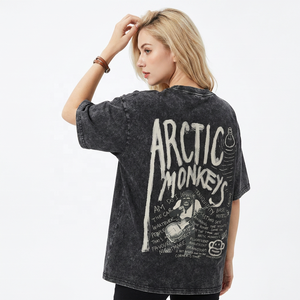 อาร์กติก มอนกี้ส์ เสื้อยืดแขนสั้นโอเวอร์ไซส์ผู้ชาย สไตล์สตรีท คอกลม ผ้าฝ้ายเจอร์ซีย์ พิมพ์ลายกราฟิก - Product Image 5