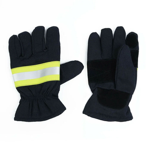 Gants de travail de protection des mains Nouvelle arrivée Gants de pompier en cuir meilleure fabrication Service OEM Meilleurs gants de pompier - Product Image 4