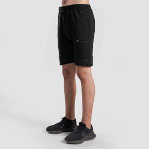 Pantalones Cortos Deportivos Negros para Jóvenes con Logotipo Bordado, 100% Poliéster, Cintura Elástica y Cierre con Cordón, Talla XL, Estilo Bermuda y Hot Shorts - Product Image 3