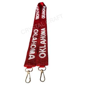 Correa de monedero con cuentas de diseño de tigres, correas de bolsa de cuentas de semillas de oro blanco personalizadas, correa de cuentas personalizada para bolsos - Product Image 2