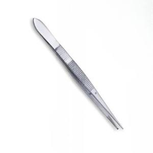 Fórceps de iris de acero inoxidable de un solo uso personalizados, 10cm, 1x2 dientes, instrumento quirúrgico para agarrar y manipular tejidos - Product Image 4