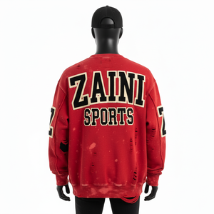 เสื้อกีฬาผ้าฟลีซหนาขนาดใหญ่เสื้อสเวตเตอร์ผ้ากำมะหยี่มี350เย็บปักโลโก้ได้ตามต้องการ - Product Image 3