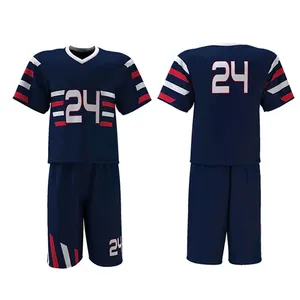 Großhandel Custom Sublimation Hochwertige Lacrosse Uniform Neues Design Vollständig anpassen Logo Lacrosse Trikots und Shorts