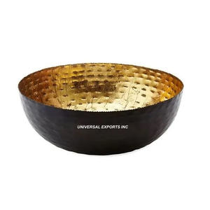 Cuenco de chocolate martillado negro y dorado Calidad Premium Hecho a mano Venta al por mayor Cuenco de chocolate nuevo de lujo - Product Image 5