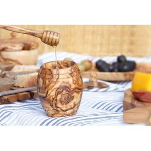 Contenedor de miel de madera hecho a mano Natural decorativo con tapa para cocina, hogar, Hotel, Resort, diseño personalizado, tamaño de la India - Product Image 2