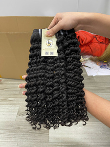 Meilleure vente 100% paquets vietnamiens vierges de luxe ondulés humides Kinky Straight Loose Deep Wave Jerry Curl Yaki Super Double Drawn - Product Image 5