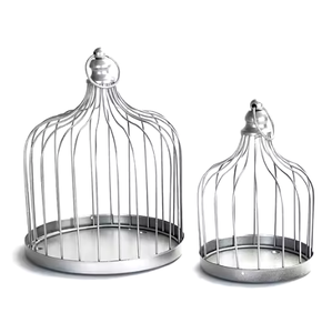 Jaula de pájaros colgante recubierta de polvo negro de alta calidad Diseño atractivo con alambre metálico de alta tendencia para mascotas - Product Image 3