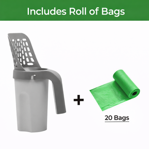 ที่ตักทรายแมวพร้อมถุงเก็บขยะและแปรงทำความสะอาด ผลิตจากพลาสติกรีไซเคิล PP ความจุขนาดใหญ่ รับผลิตแบบ OEM ODM - Product Image 2