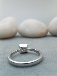 Solitario personalizado de lujo, Plata de Ley 925 de 4 quilates, certificado GIA, compromiso de moda, Princesa, regalo de fiesta VVS - Product Image 4