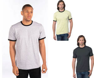 Camiseta Retro Tultex X para Level, Duradera, Ligera, 100% Algodón, Cuello Redondo, Ecológica, Transpirable, para Ropa de Marca - Product Image 1