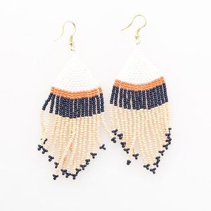 Pendientes de gota con cuentas coloridas hechas a mano para mujer, accesorio de moda con flecos largos personalizables - Product Image 4