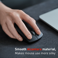 Alas Mouse Kulit Premium Anti Air dengan Bahan Alcantara, Ukuran & Logo Dapat Disesuaikan, Tersedia dalam Stok