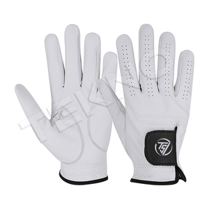 Guantes de golf transpirables de mano derecha para hombres y mujeres personalizados Equipo de golf profesional Hecho de cuero Cabretta para deportes - Product Image 5