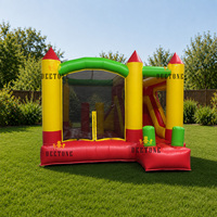 Vente chaude Parc de jeux commercial Parcours d'obstacles Château gonflable Thème licorne