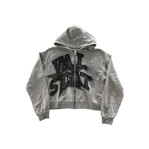 Chenille Patch Hoodies Puff Print Hoodie Oem Plain Oversize 3D foam printing panel hoodie - Product Image 4