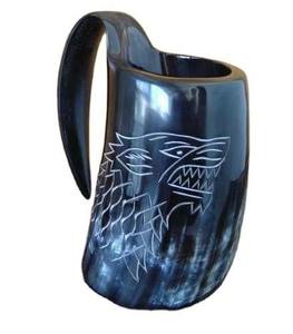 Taza de cuerno de búfalo ecológica más vendida, cuerno Natural pulido, estilo Animal para beber cerveza Premium, artesanías altamente naturales - Product Image 1