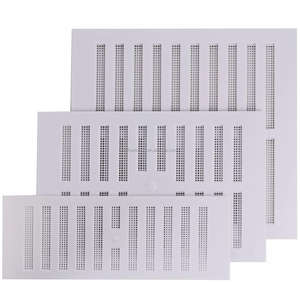 Modern tasarım ayarlanabilir beyaz plastik Vent hava firar 9 \ "X 6 \" şık kayıtları ve ızgaraları - Product Image 1