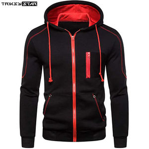 Sweat-shirts pour hommes sur mesure de qualité supérieure, 100% coton, imprimés numériquement, technique de polissage en fourrure, fermeture éclair, poche, écologiques - Product Image 3