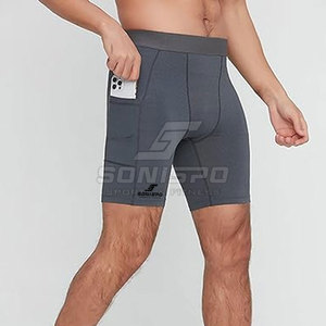 Short de compression d'entraînement pour hommes Streetwear Short de compression respirant à séchage rapide - Product Image 3
